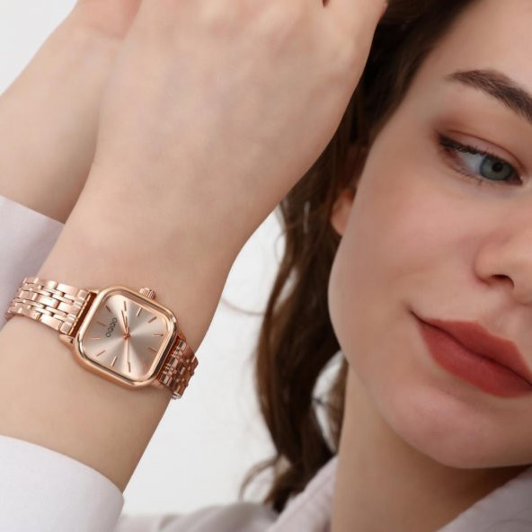Melian Rose Kadran Rose Kordon Kadın Kol Saati - Resim 4