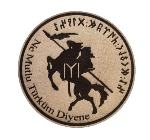 KAYI BOYU NE MUTLU TÜRKÜM DİYENE - Deri PEÇ - Arma - Askeri Patch ürün görseli