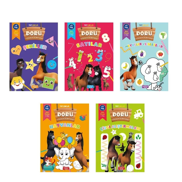 Doru Etkinlik ve Boyama Seti 5 Kitap Takım