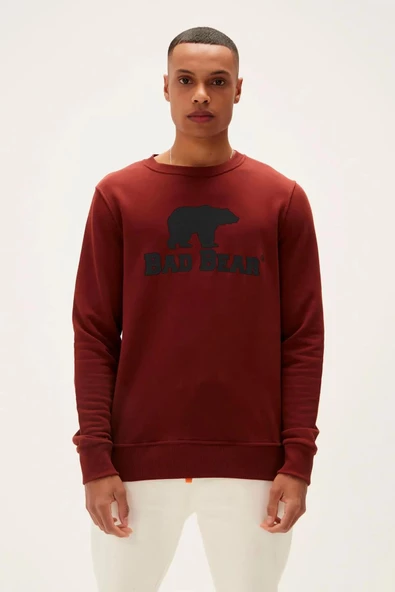 Bad Bear Logo Crewneck Woody 22.02.12.007-C122