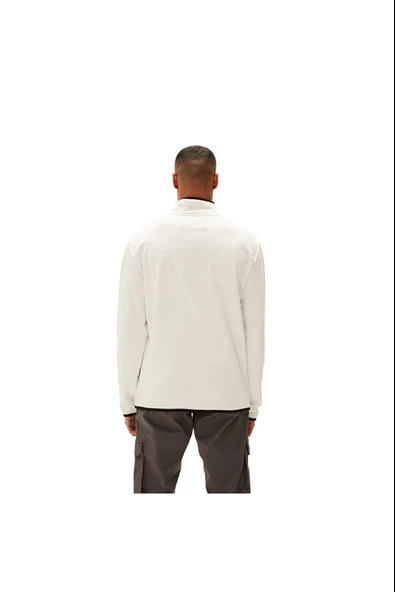 Bad Bear Erkek Sweatshirt Backup Half Zip 210212029-wht 210212029-WHT - 2