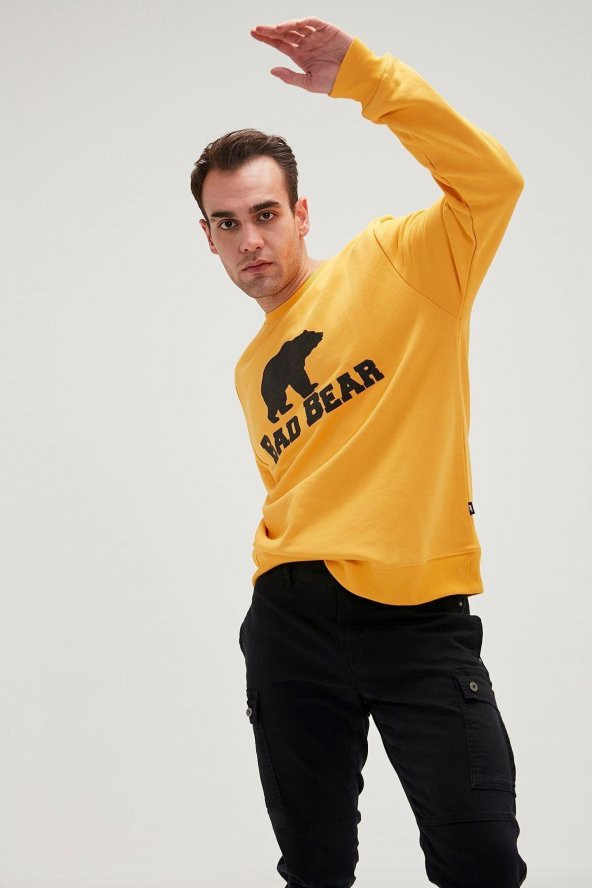 Bad Bear Crewneck Erkek Sweatshirt 20.02.12.011mustard 20.02.12.011-C25