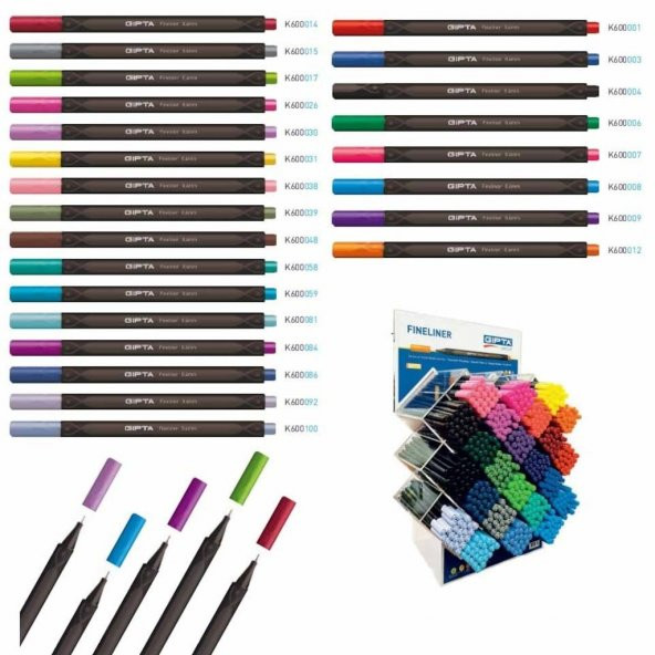 GIPTA FINELINER KEÇELİ KALEM 0.4 MM ÜÇGEN - 1