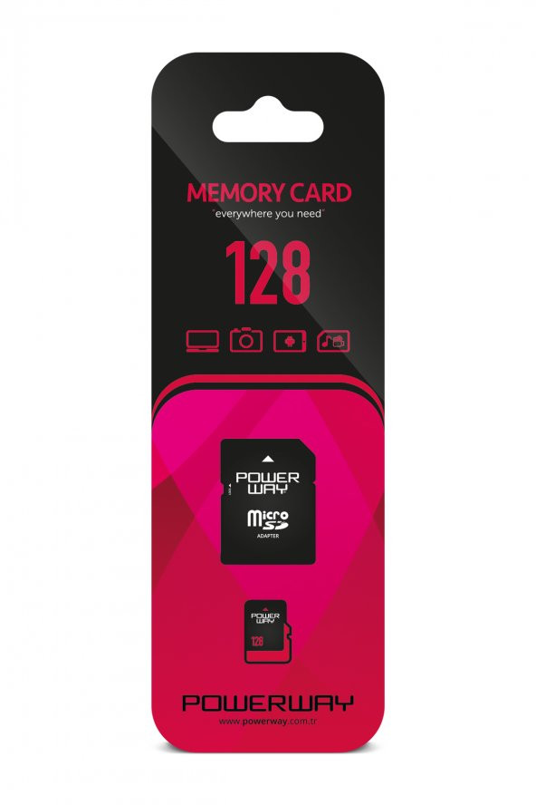 128 GB Micro SD Hafıza Kartı Adaptör Dahil