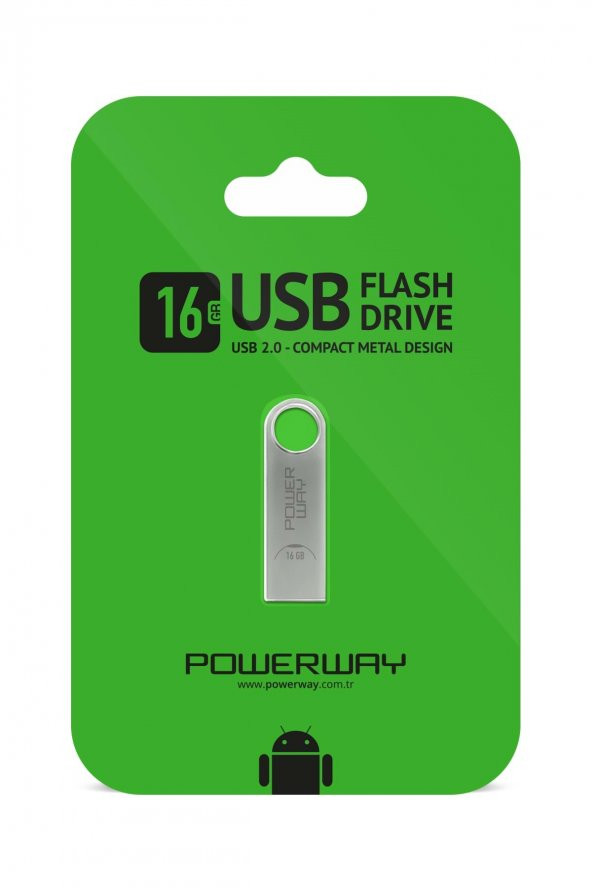 Powerway 16 GB Metal Usb Flash Bellek