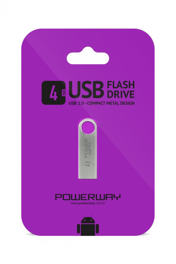 Powerway 4 GB Metal Usb Flash Bellek