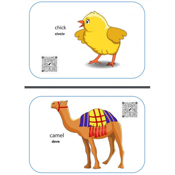 İngilizce Hayvanlar (Animals) Ezber Kartları - 2