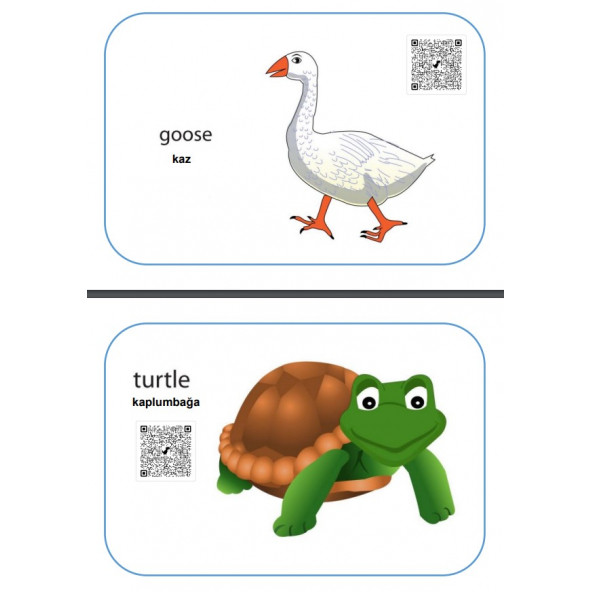 İngilizce Hayvanlar (Animals) Ezber Kartları - 3
