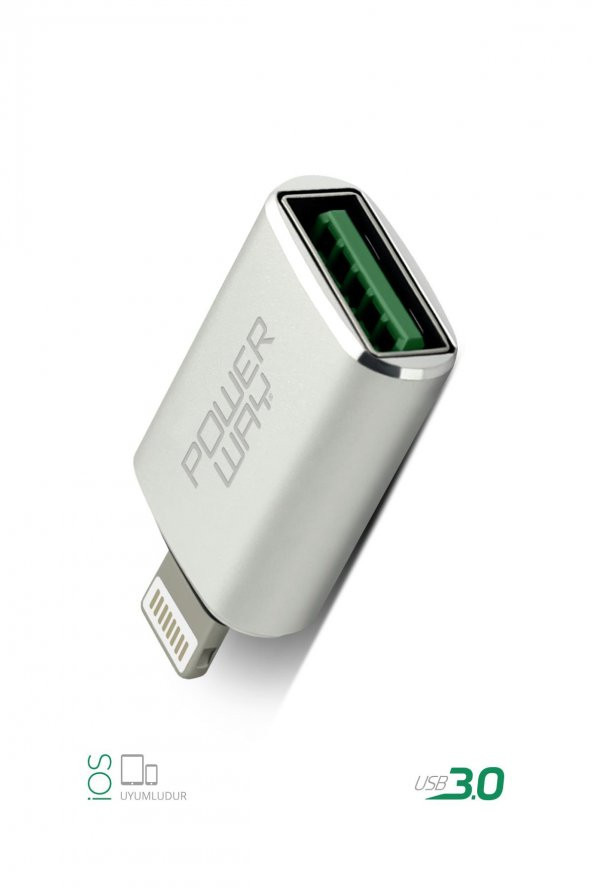 Powerway Lightning to Usb 3.0 (YÜKSEK HIZLI) Veri Aktarımı Apple Uyumlu Otg Çevirici Dönüştürücü - 5
