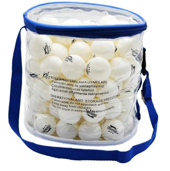 Slazenger 3 Star 100'lü Beyaz Masa Tenisi Topu - 4