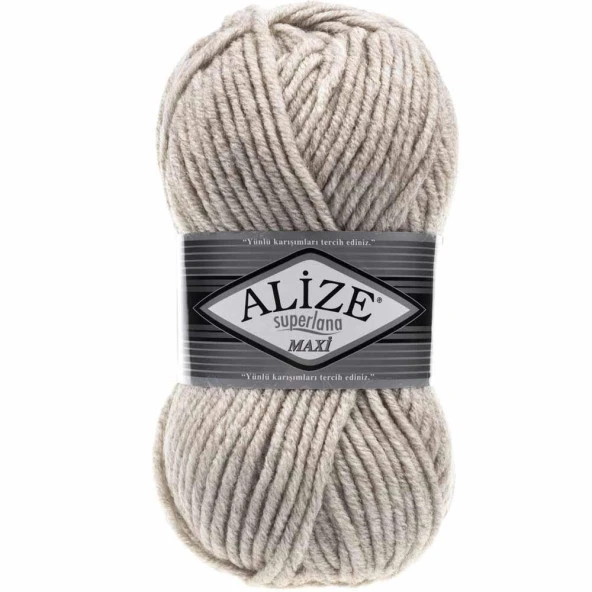 Alize Superlana Maxi Örgü İpi 152 Bej Melanj