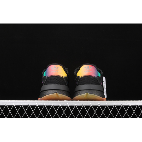 Adidas Nite Jogger Erkek Spor Ayakkabı Siyah Fosfor - 3