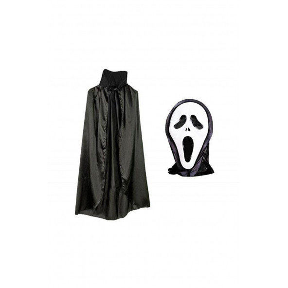 Cadılar Bayramı Çığlık Scream Maskesi Ve Pelerin 120