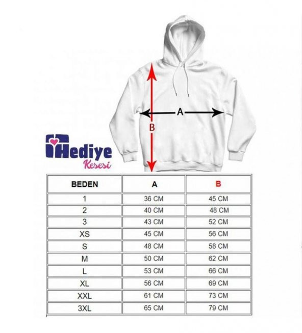 Kişiye Özel İsim Baskılı Kapşonlu Beyaz Unisex Sweatshirt HK2352 - 4