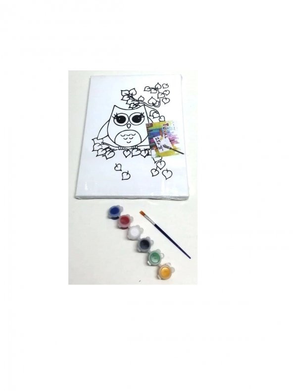 Hayal Sepeti Resimli Tuval Boyama BAYKUŞ 25x35cm - 2
