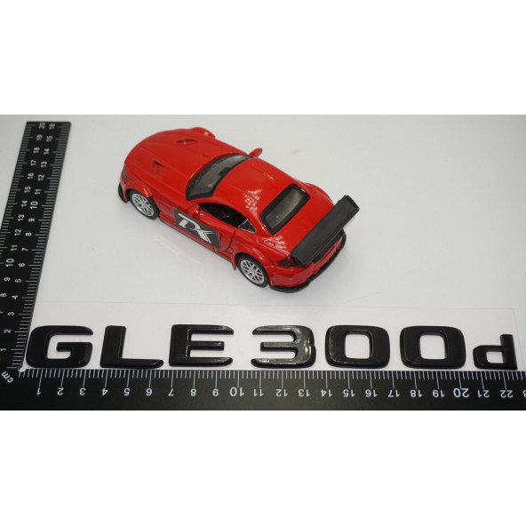GLE 300d Bagaj Parlak Siyah ABS 3M 3D Yazı Logo - 5