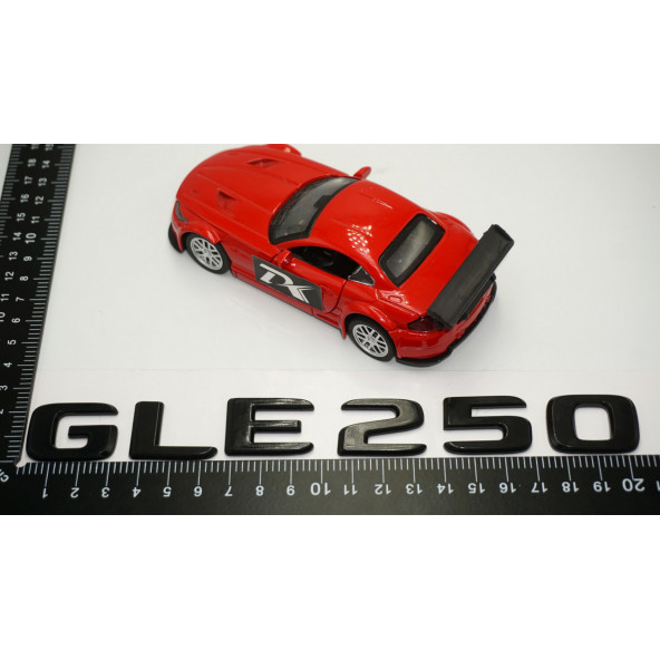 GLE 250 Bagaj Parlak Siyah ABS 3M 3D Yazı Logo - 5