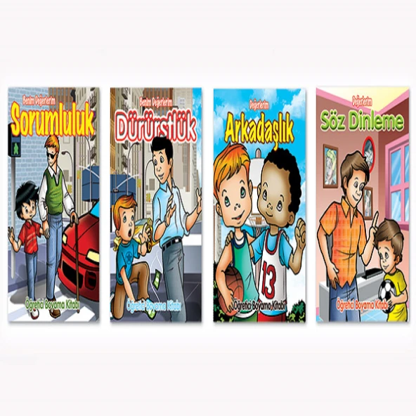 Keskin Color Boyama Kitabı Benim Değerlerim 20x28 Cm (Karışık 1 Adet)