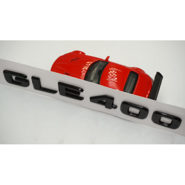 GLE 400 Bagaj Parlak Siyah ABS 3M 3D Yazı Logo - 4