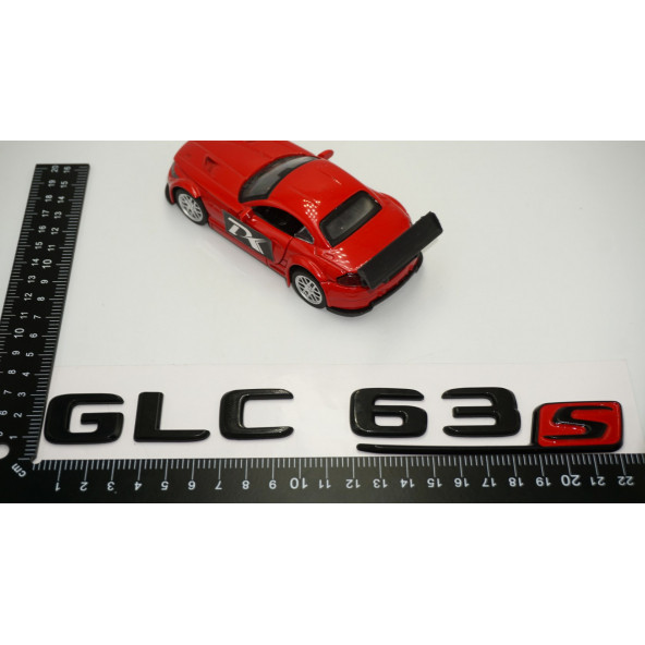 GLC 63S Bagaj Parlak Siyah ABS 3M 3D Yazı Logo - 5