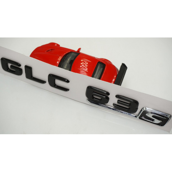GLC 63S Bagaj Parlak Siyah ABS 3M 3D Yazı Logo - Resim 4
