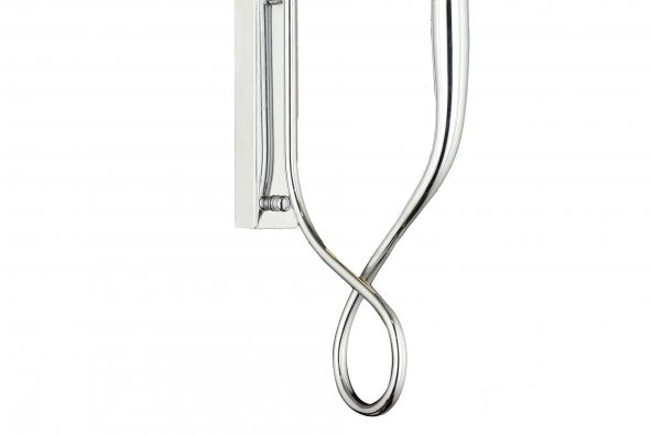 Lampaluce Lungo Şapkalı Aplik Krom Tekli 30x40cm - 2