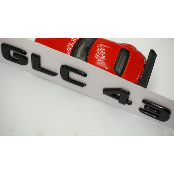 GLC 43 Bagaj Parlak Siyah ABS 3M 3D Yazı Logo - 4