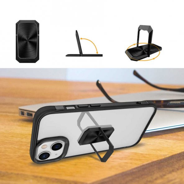 Apple iPhone 13 Kılıf Zore V-Bax Kapak - 4