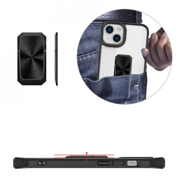 Apple iPhone 13 Kılıf Zore V-Bax Kapak - 7