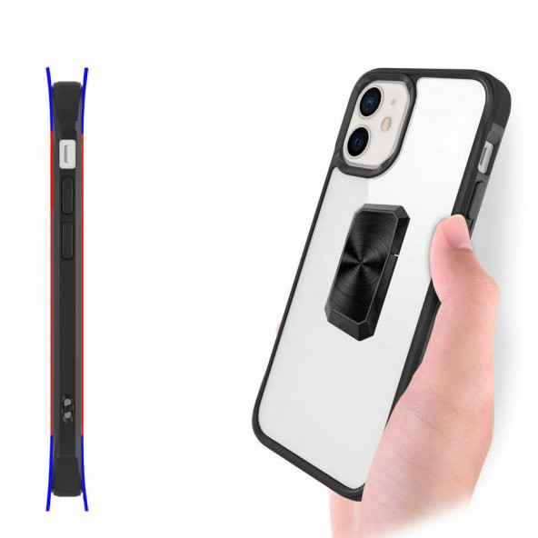 Apple iPhone 12 Kılıf Zore V-Bax Kapak - 8