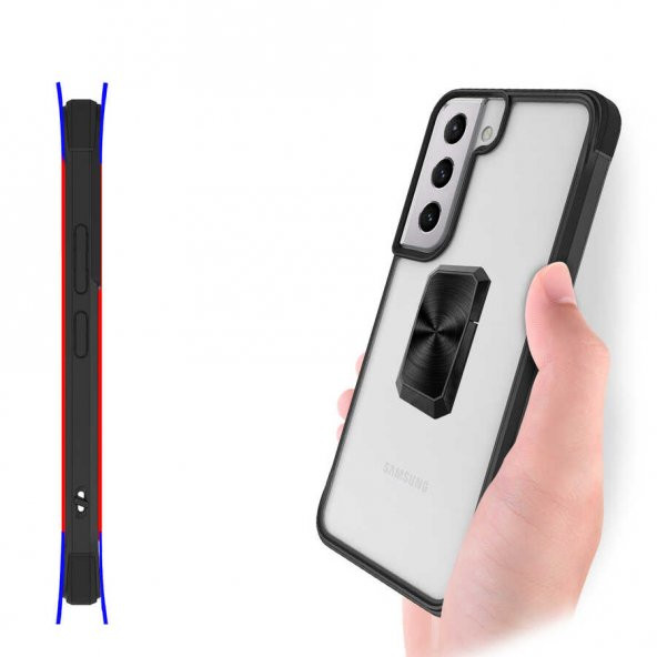 Galaxy S22 Plus Kılıf Zore V-Bax Kapak - 8