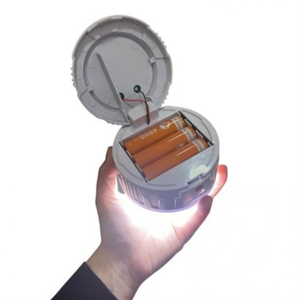 Güneş Enerjili ve Usb Şarjlı Solar Kamp ve Çadır Lambası 4 Modlu Askılı Powerbank Özellikli - 4