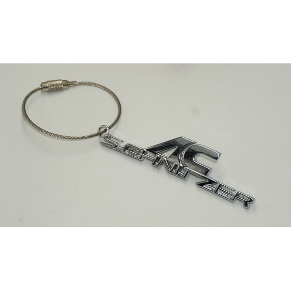 Bmw AC Schnitzer Logo Krom Metal Çift Yön Halat Anahtarlık - Resim 4
