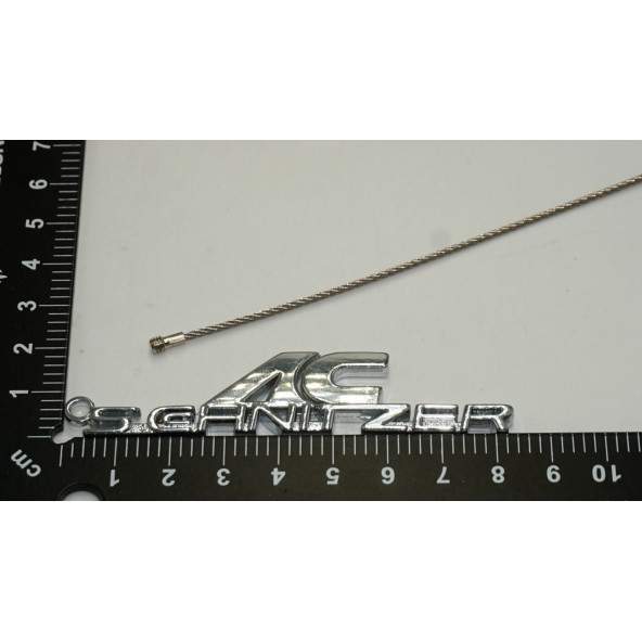 Bmw AC Schnitzer Logo Krom Metal Çift Yön Halat Anahtarlık - Resim 5