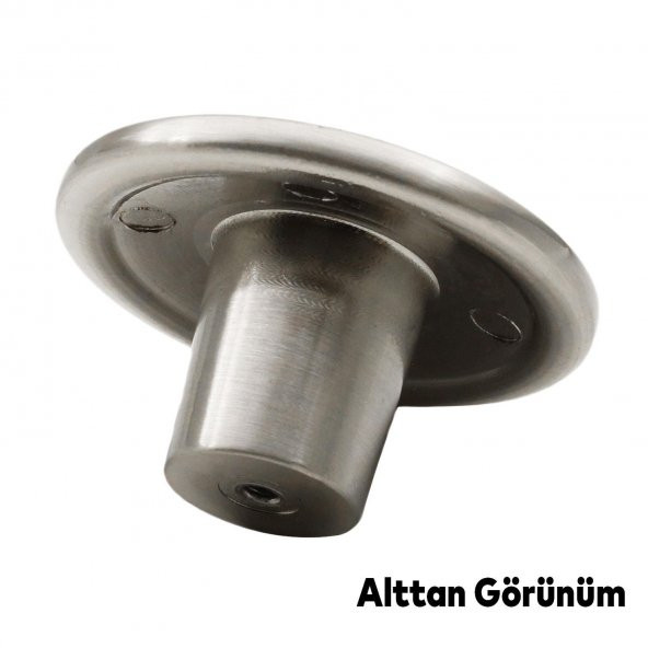 Düğme Çekmece Dolap Kapak Kulpu Kulbu Mat Krom Metal Kulp - Resim 6