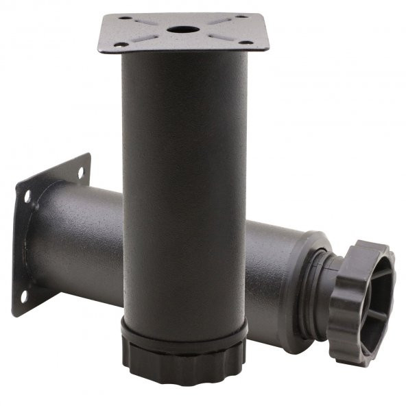 Mobilya Koltuk Metal Destek Ayağı Ayarlanabilir Siyah Ayak 12 cm - 4