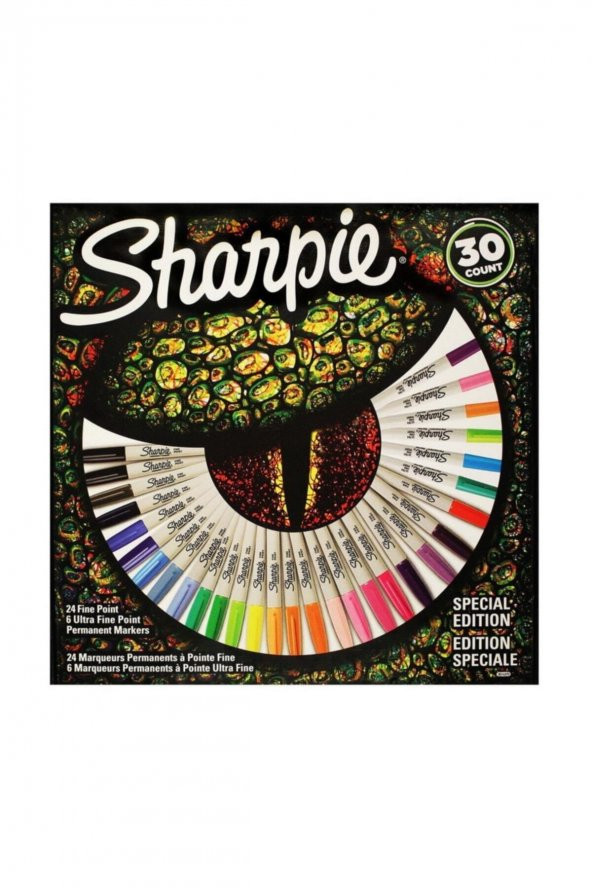 Sharpie Fine Permanent Markör 30 Lu Karışık Kutu - Kertenkele