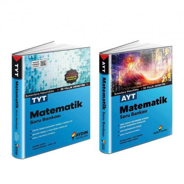 Aydın Yayınları TYT AYT Matematik Soru Bankası Seti 2 Kitap