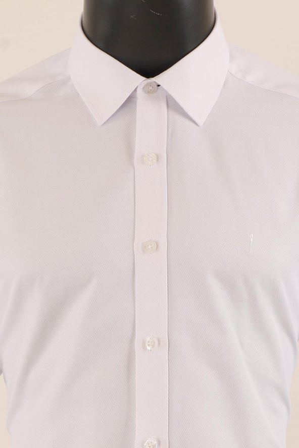 Uzun Kol Slim Fit Desenli Gömlek - 8