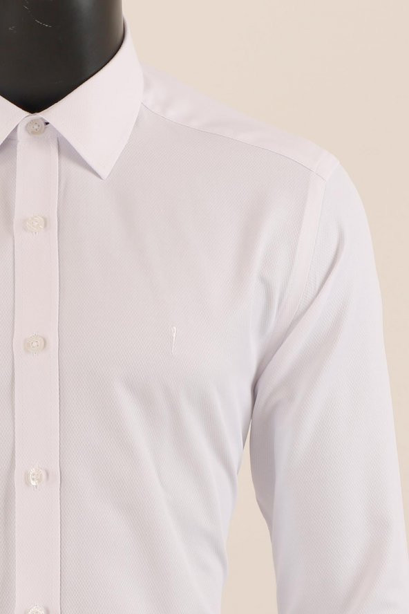 Uzun Kol Slim Fit Desenli Gömlek - 9