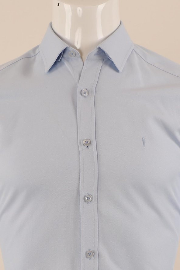 Uzun Kol Slim Fit Desenli Gömlek - 12