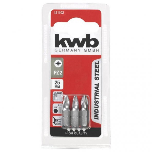 Kwb Bits Uç Seti 3 Parça SB PZ 2 50 mm 49121152