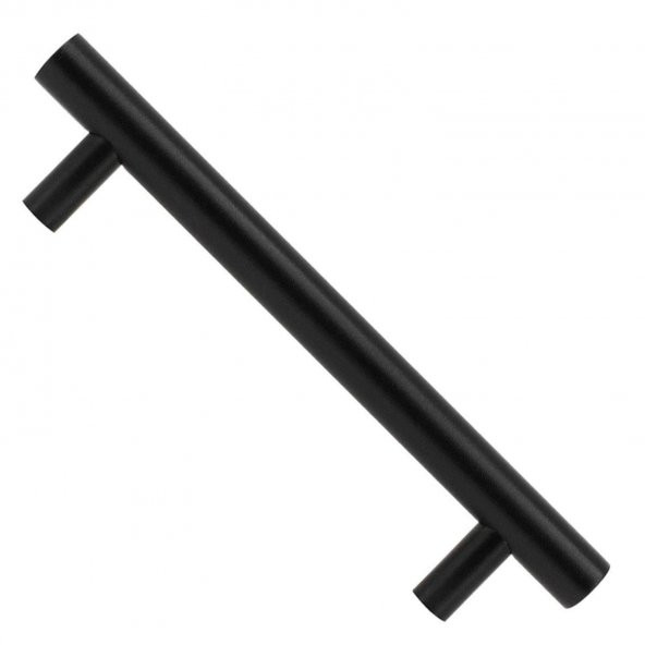 Mobilya Dolap Kapak Çekmece Kulpu Kulbu 128 mm Mat Siyah Metal Kulp - 6