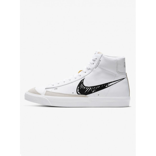 Nike Blazer Mid 77 Sketch White Black Unisex Spor Ayakkabı - Resim 2