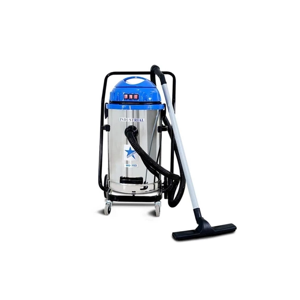 CLEANVAC Wd 753 Sanayi Tipi Süpürge 3 Motorlu 3600 Watt - 2