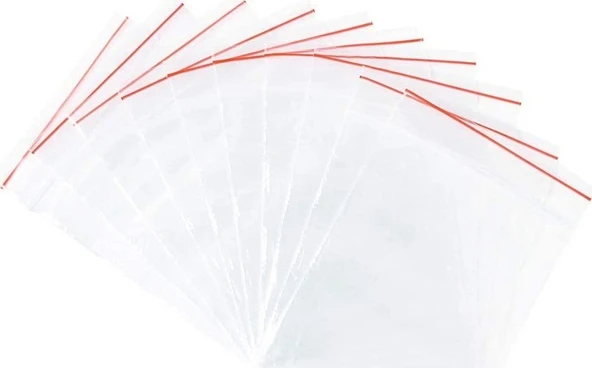 Kilitli Torba Şeffaf 9 x 11 cm 100lü Paket Kilit Poşet 100 Adet Torba