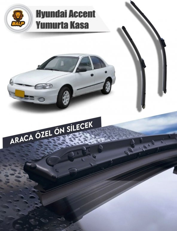 Hyundai Accent Yumurta Kasa 1998-2003 Muz Silecek Takımı 55x40