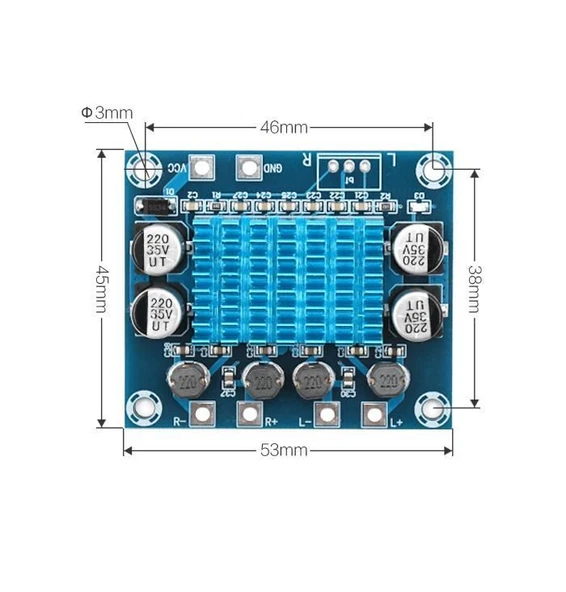 TPA3110 2x15W Streo Çift Kanal Amfi Devresi XH-A232 - 3