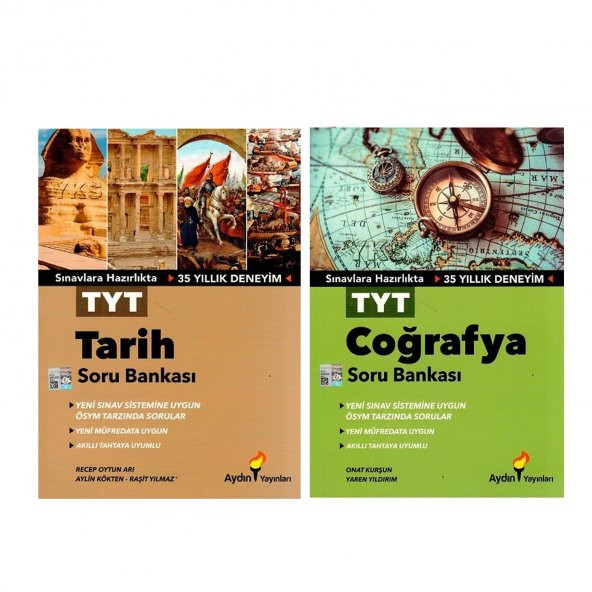 Aydın Yayınları TYT Tarih ve Coğrafya Soru Bankası Seti 2 Kitap