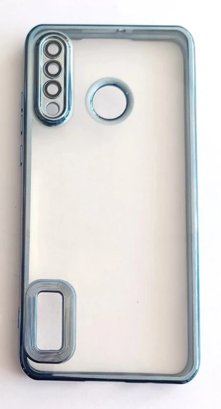 Huawei P30 Lite Uyumlu Lazer Kenarlı Yumuşak Şeffaf Kılıf - Resim 3